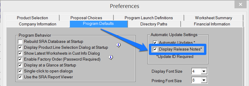 Display Release Notes
